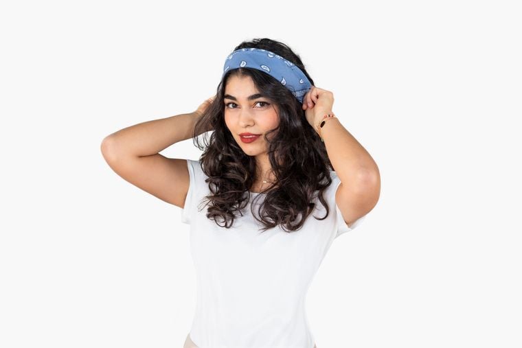 Bandana jako opaska na włosy Bandana jako opaska na włosy