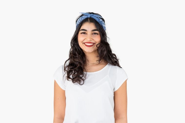 Bandana jako opaska na włosy Bandana jako opaska na włosy