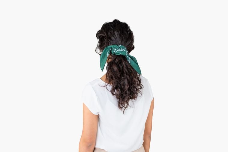 Bandana jako gumka do włosów Bandana jako gumka do włosów