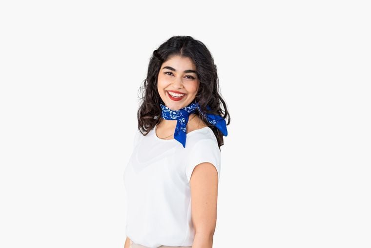 Bandana jako chustka na szyję Bandana jako chustka na szyję
